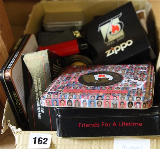 Qty Zippo lighters & model pencil sharpener